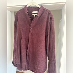 Banana Republic Men's Maroon Casual Shirt